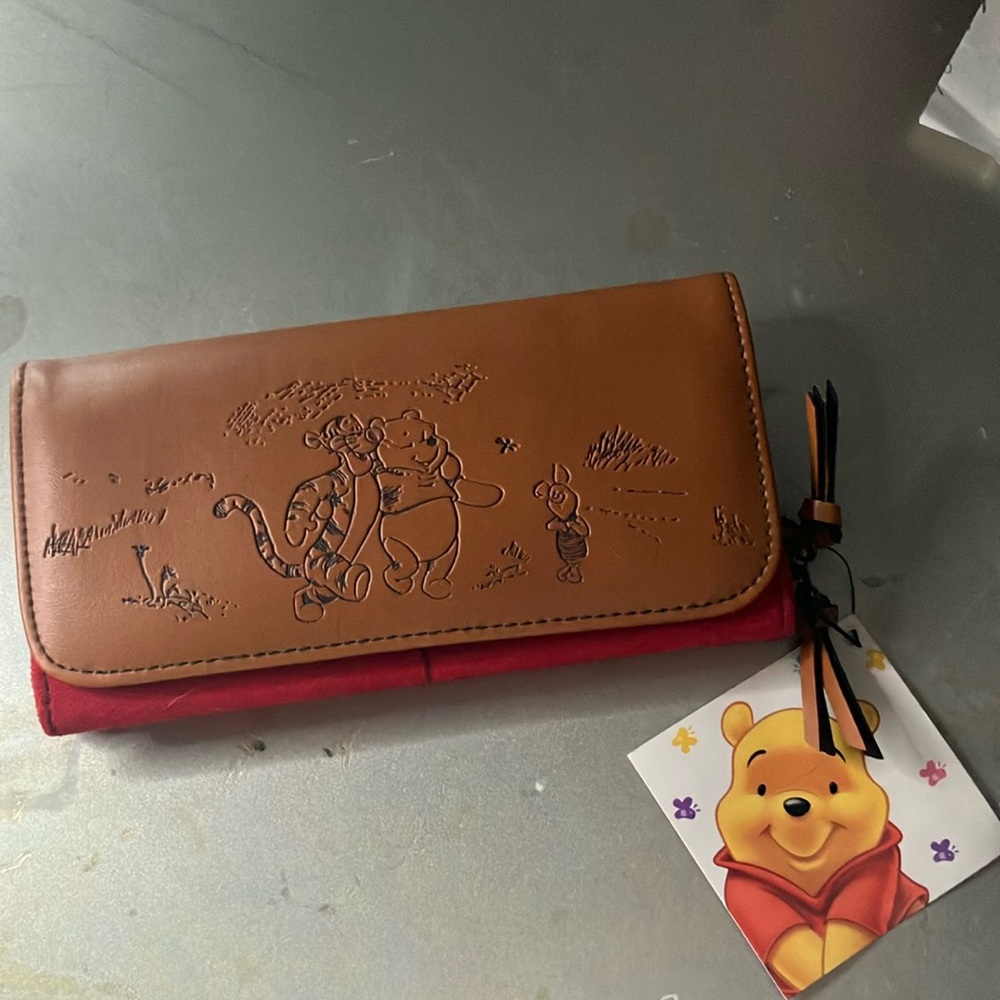 Brown and Red Winnie the Pooh Wallet